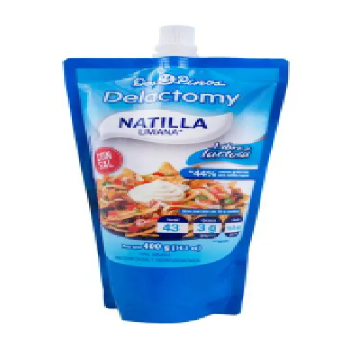 Natilla Dos Pinos Delactomy Liviana Libre De Lactosa, Con Sal Doypack - 400g
